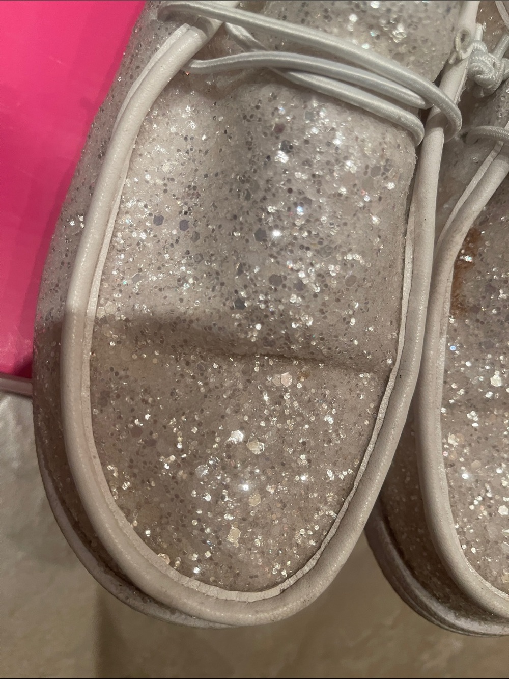 🤍Corkys Women Glitter Casual Loafers in White - Picture 2 of 6